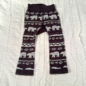 Lazy one brand knit winter leggings